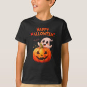 T-shirt Halloween éffrayant-mignon Tee pour les enfants (Devant)