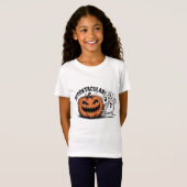 T-Shirt Halloween Éffrayant pour les citrouilles à la rech (Devant entier)
