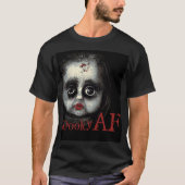 T-shirt Halloween éffrayante AF Déplaisante poupée de la f (Devant)