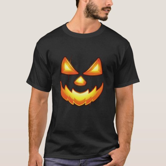 T-shirt Halloween, effroi face (Devant)