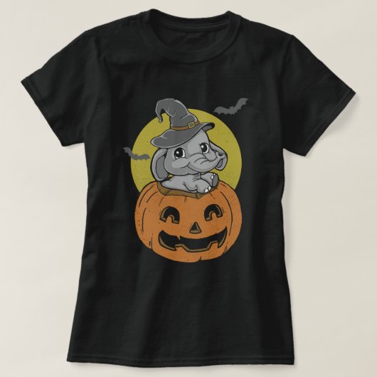 T-shirt Halloween éléphant (Design devant)