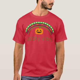 T-shirt Halloween en Bohême Arc-en-ciel et Vibes Éffrayant