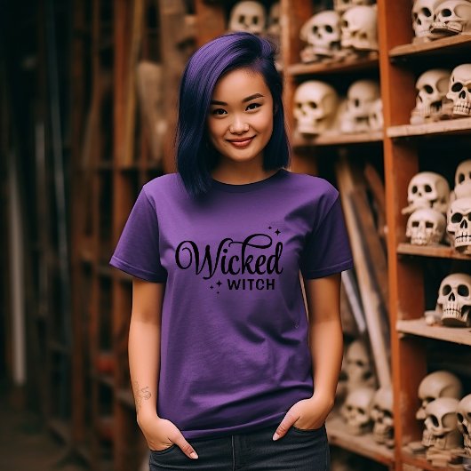 T-shirt Halloween en sorcière