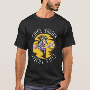 T-shirt Halloween épais cuisses Vibes de cuisine