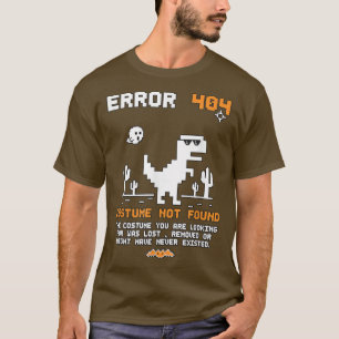 T-shirt Halloween Error 404 Costume Not Found Coding Progr