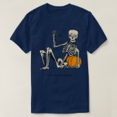T-shirt Halloween est bon et Citrouille de vie Skeleton Ha (Design devant)