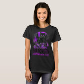 T-shirt Halloween est préférable avec Chat Éffrayant Vampi (Devant entier)
