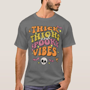 T-shirt Halloween esthétique Épais cuisses Et Vibes Éffray