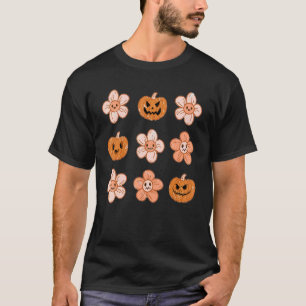 T-shirt Halloween et Citrouilles Boho Retro Éffrayant