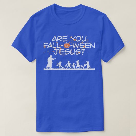 T-shirt Halloween Êtes-vous Falloween Jésus (Design devant)