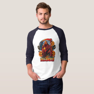 T-shirt Halloween Evil skeleton