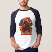 T-shirt Halloween Evil skeleton (Devant)
