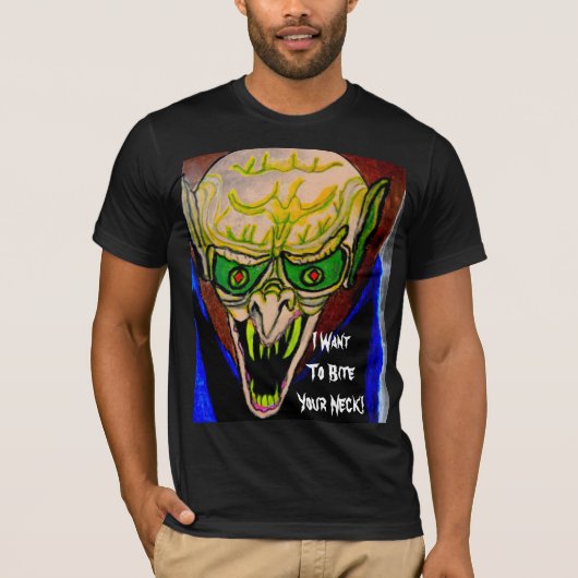 T-shirt HALLOWEEN EVIL VAMPIRE tee (Devant)