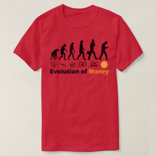 T-shirt Halloween Évolution De L'Argent Crypto Bitcoin 353 (Design devant)