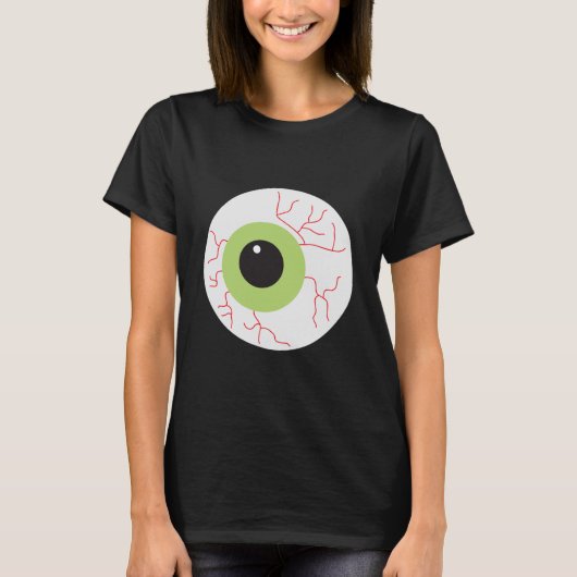 T-shirt Halloween Eyeball effrayant (Devant)