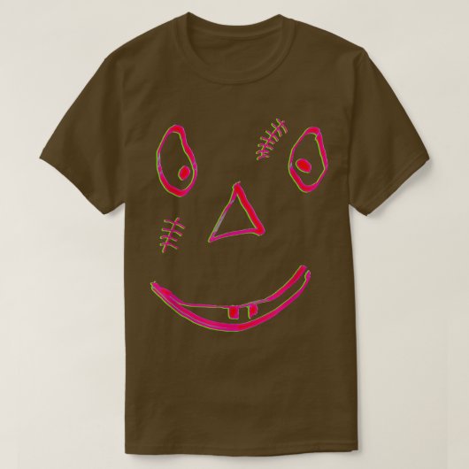 T-shirt Halloween Face 3542 (Design devant)