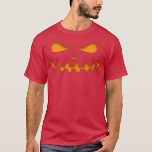 T-shirt Halloween Face Citrouille Halloween Jack-o'-lanter