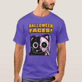 T-shirt Halloween Faces (Devant)