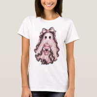 T-shirt Halloween Fantôme Café Mignon | Coquett Ro