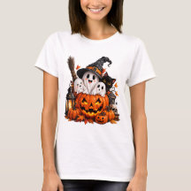 T-shirt Halloween fantôme citrouille mignon