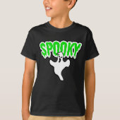 T-shirt Halloween fantôme éffrayant (Devant)