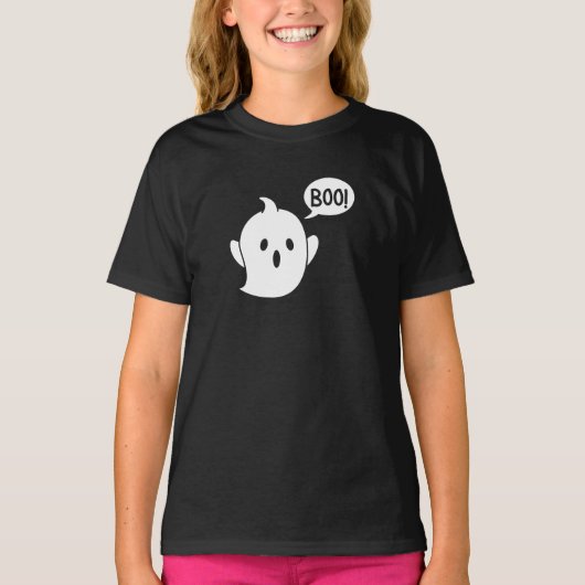 T-shirt Halloween fantôme mignon (Devant)