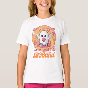 T-shirt halloween fantôme mignon pour filles