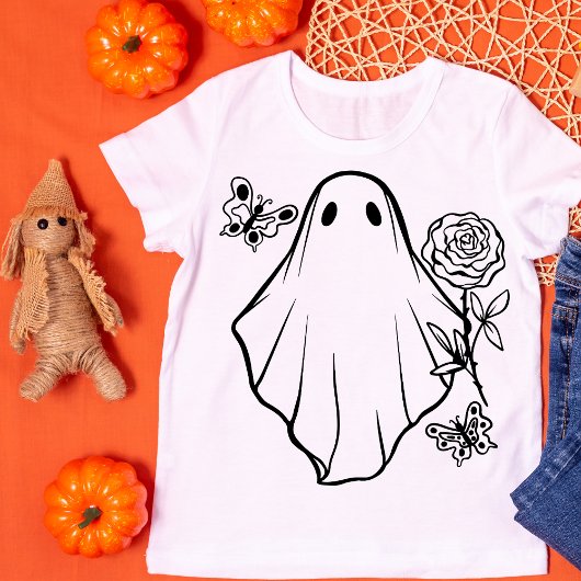 T-shirt Halloween fantôme rétro