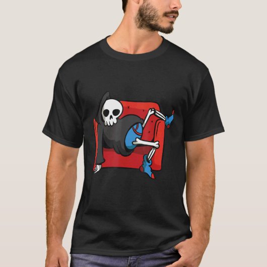 T-shirt Halloween faucheuse (Devant)