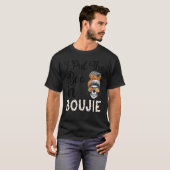 T-shirt Halloween femmes Messy Bun I Put The Boo à Boujee (Devant entier)