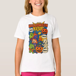 T-shirt Halloween Fest Comic Retro Vêtements Unisex Unique