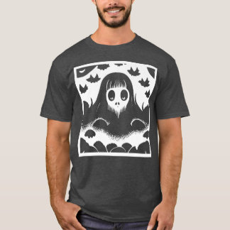 T-shirt Halloween Fille Fantôme Éffrayante Effraction Ghom