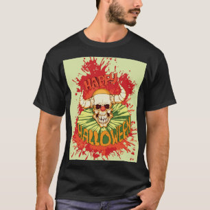T-shirt Halloween flyer : thème clown diabolique