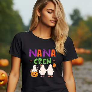 T-SHIRT HALLOWEEN FUNNY NANA GHOST CREW