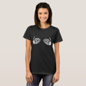 T-shirt Halloween Funny Skelton Poignées (Devant entier)