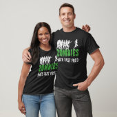 T-shirt Halloween Funny Zombies Hate Restauration rapide (Unisexe)
