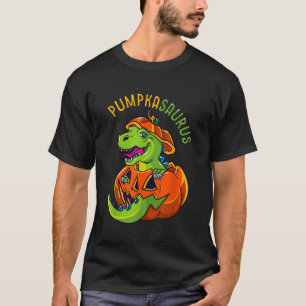 T-shirt Halloween garçons Hommes Pumpkasaurus Dinosaur Cit