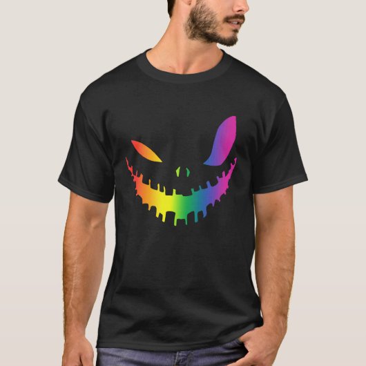 T-shirt Halloween Gay Lesbians Pride Citrouille LGBT Pride (Devant)