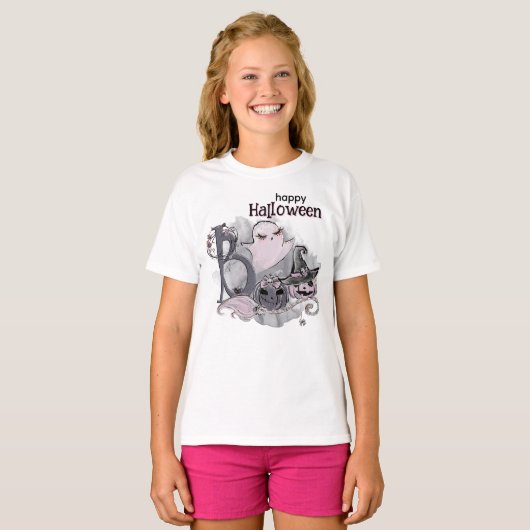 T-shirt Halloween Ghost (Devant entier)