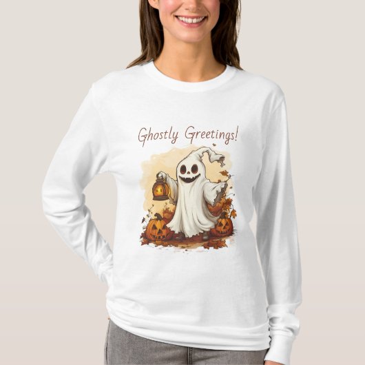 T-shirt Halloween ghost (Devant)