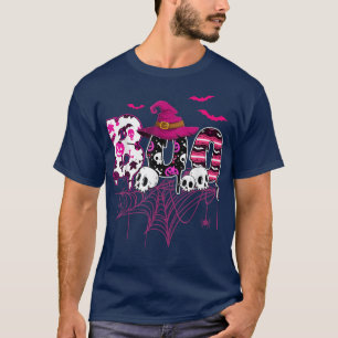 T-shirt Halloween Ghost Boo sorcière Casquette Peur Away B