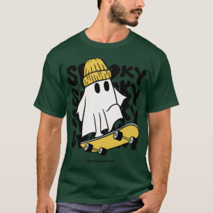 T-shirt Halloween Ghost Ghost Grastly Grind