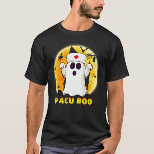 T-shirt Halloween Ghost Pacu Boo Nurse Nursing Medical Men
