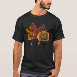 T-shirt Halloween Ghost Peace Love Halloween Scary Pumpki