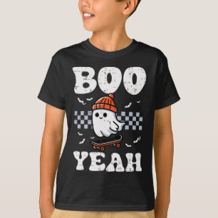 T-shirt Halloween Ghost Skateboard Boo Ouais Costume Boys