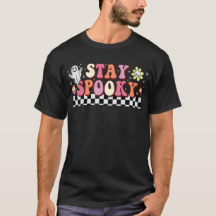 T-shirt Halloween Ghost Stay Éffrayant Saison 2022 Retro 1