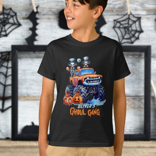 T-shirt Halloween Ghoul Gang Monster Truck