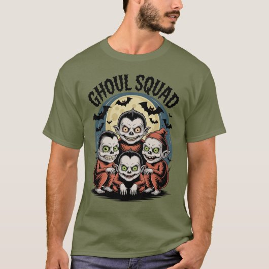 T-shirt Halloween Ghoul Squad (Devant)
