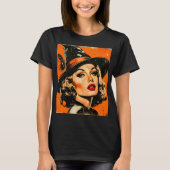 T-shirt Halloween Glam Witch (Devant)
