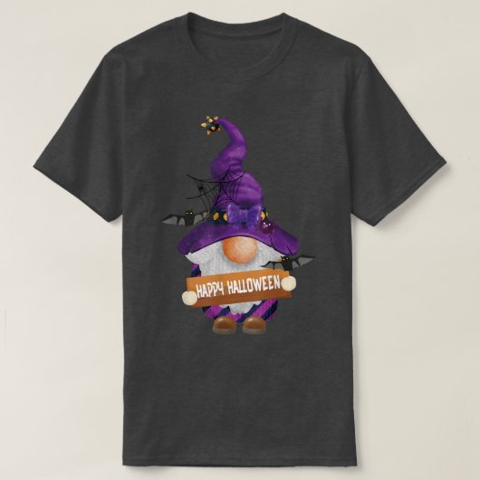 T-shirt Halloween Gnome mignon Gnome Costume Halloween Pum (Design devant)